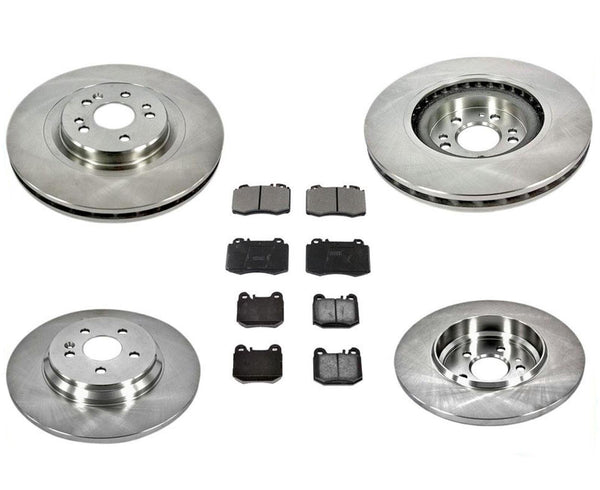 For 2000-2001 ML430 02-05 ML500 ML55 AMG Front & Rear Brake Disc Rotors & Pads