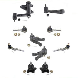 92-00 Montero Sport Idler Piman Upp Low Ball Joints Inner & Outer Tie Rods 10Pc