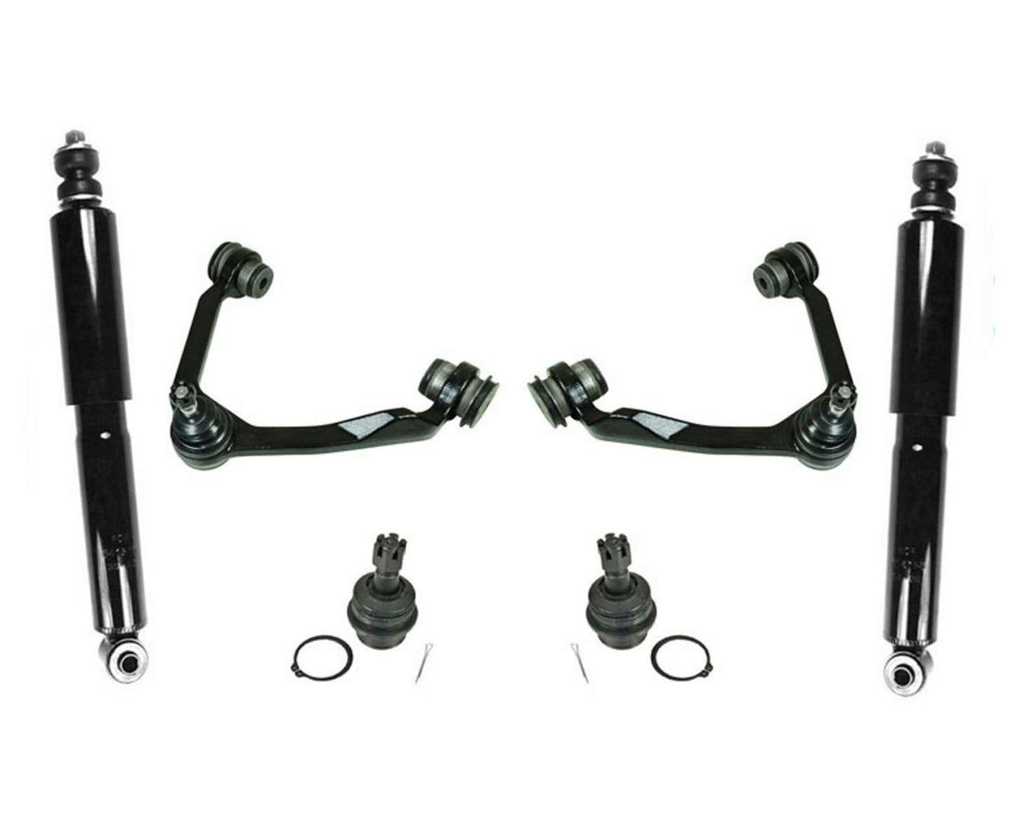 Nuevos brazos de control superiores, juntas esféricas inferiores, amortiguadores para Ford F150, tracción a las 4 ruedas, 97-03