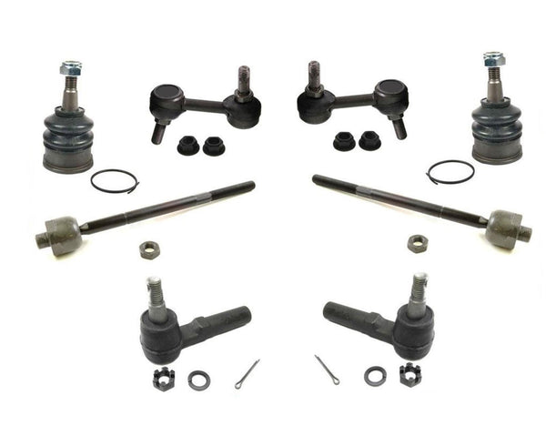 fits 97-07 CORVETTE & Z06 4 Tie Rod Ends Lower Ball Joints Sway Bar Links 8Pc