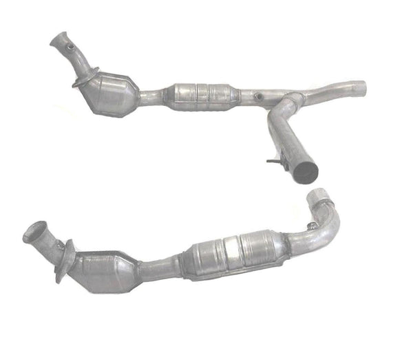 Fits 99-2000 Ford F150 5.4L Rear Wheel Drive Y Pipe & L & R Catalytic Converters