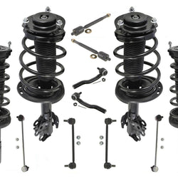 Fits 2007-2011 Camry 4cyl Front & Rear Complete Strut Assembly Tie Rods & Links
