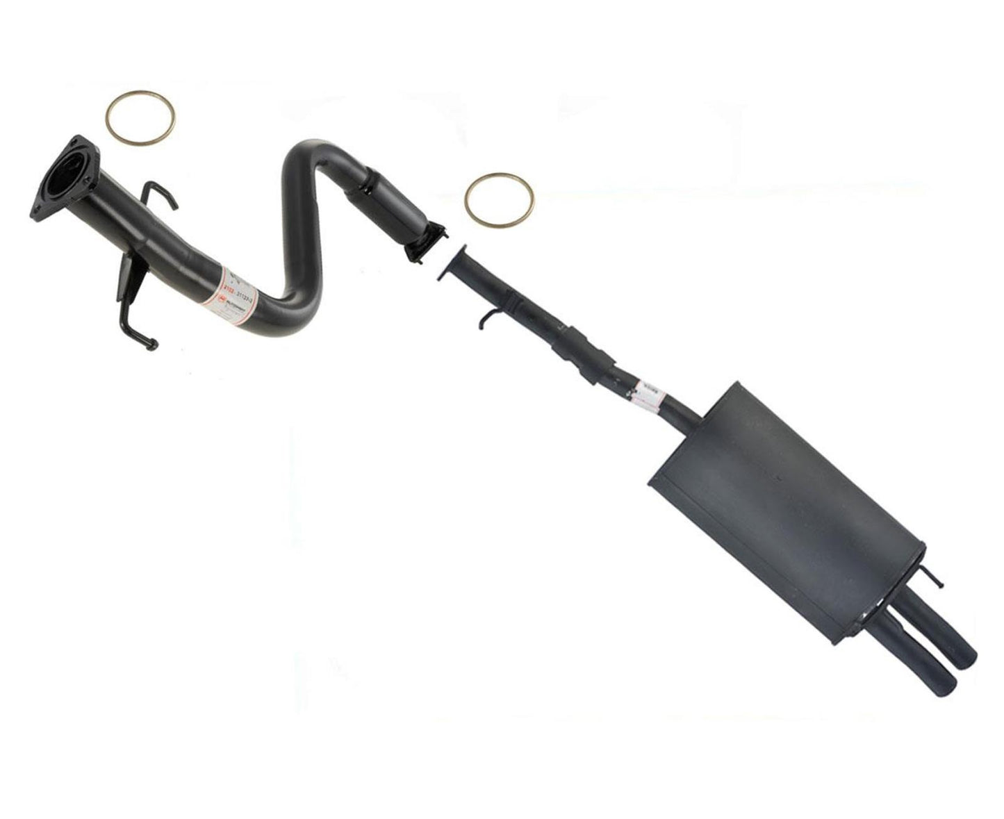 Fits 2000-2001 Acura RL 3.5L V6 Middle Resonator & Muffler Exhaust System