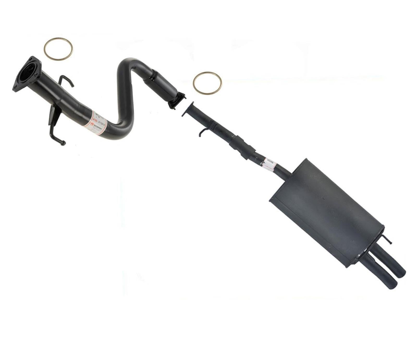 Fits 2000-2001 Acura RL 3.5L V6 Middle Resonator & Muffler Exhaust System