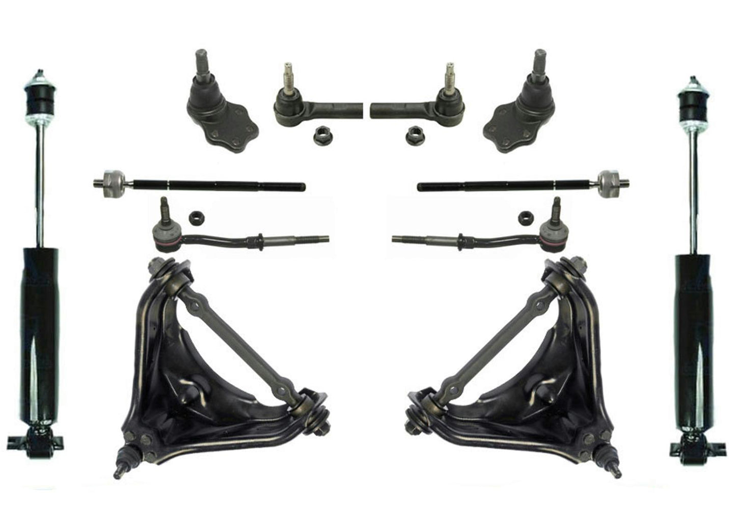 Control Arms Sway Bars Tie Rods for Dodge 00-04 Dakota 12P Rear Wheel Drive