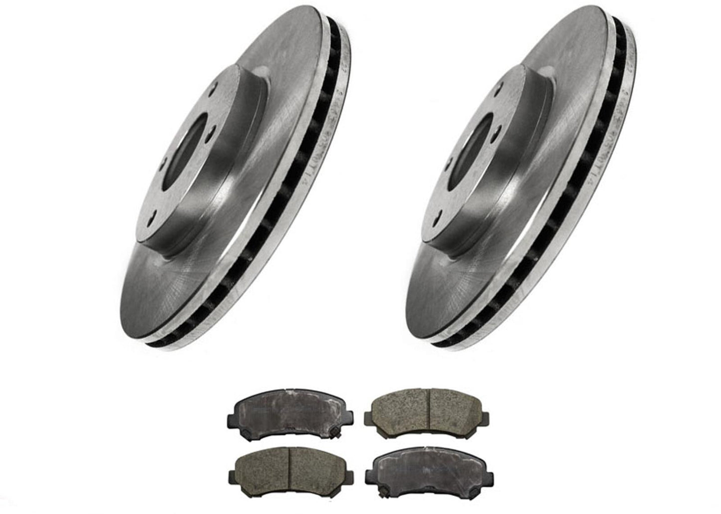 Front Brake Rotors & Ceramic Brake Pads For Nissan Sentra 2007 2008 2012 2.0L