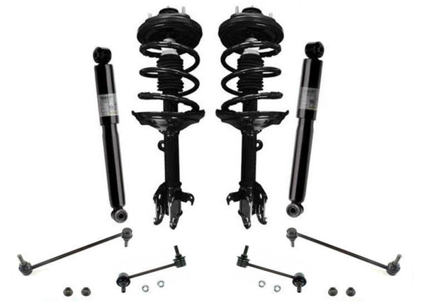 Puntal de resorte helicoidal completo y barra estabilizadora de amortiguadores traseros y de montaje para Acura MDX 2006