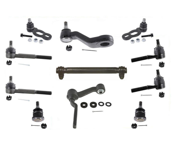 95-97 Town Car Marquis Crown Vic Links Ball Joints I Arm Pitman Arm Tie Rods Kit