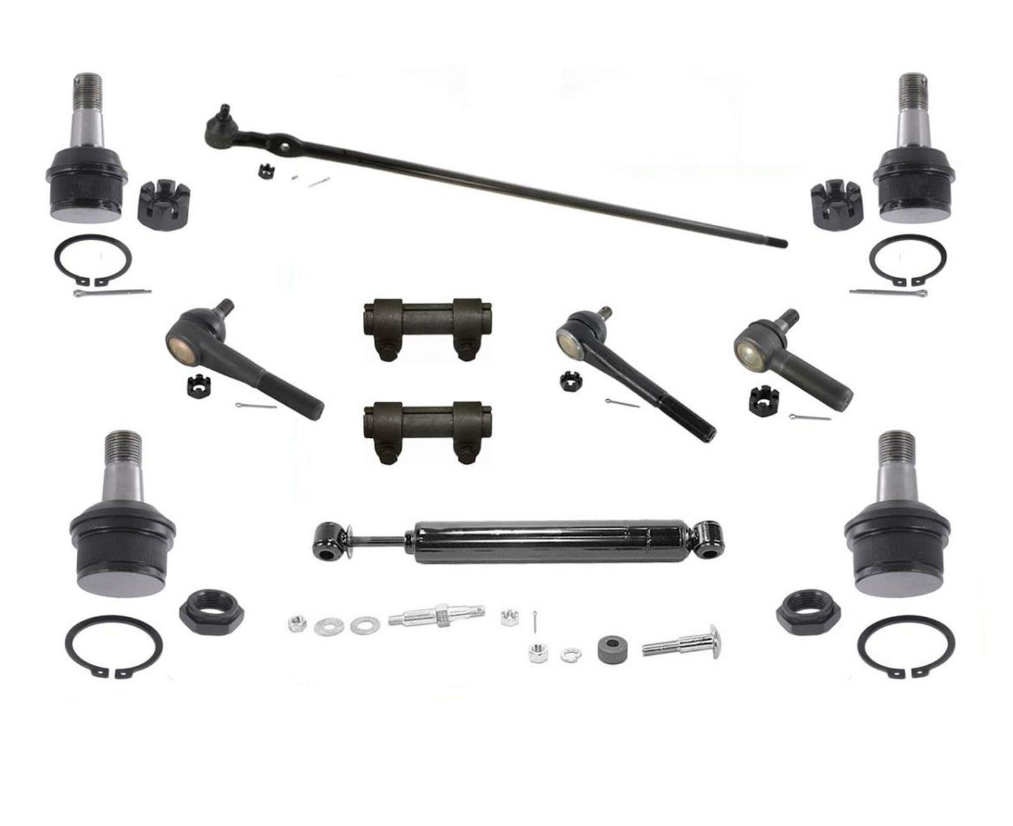 Drag Link Tie Rod Ball Joints 11pc for Chevrolet K10 Pick Up 4 Wheel Drive 81-91