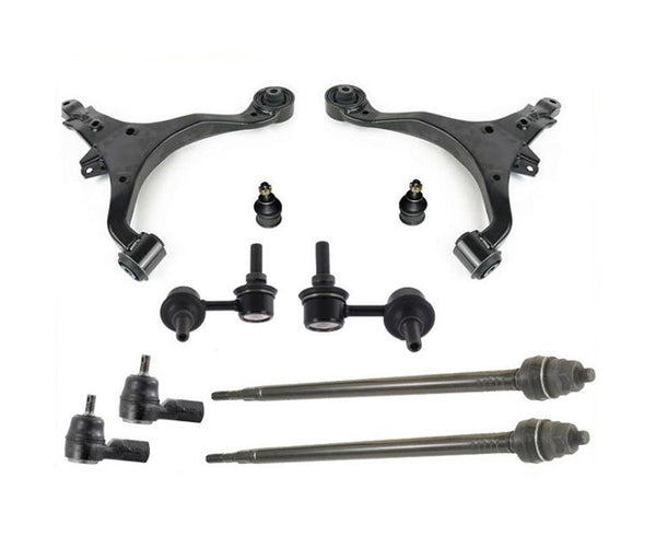 Honda CRV Front L & R Low Control Arm Ball Joints Tie Rods Sway Bar Links 10Pc