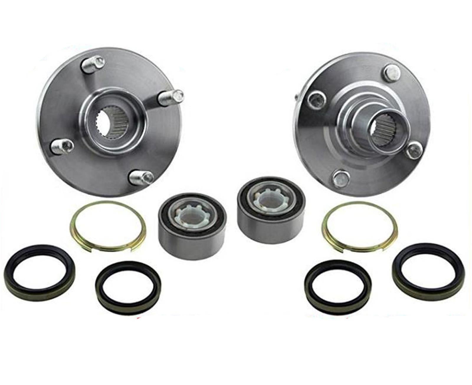 (2) FRONT Wheel Bearing With Hub Kits for 93-2002 Toyota Corolla 1.6L 1.8L