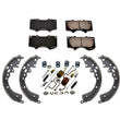 New Front Brake Pads Brake Shoes + Springs for Toyota Tacoma 4 Wheel Drive 05-12