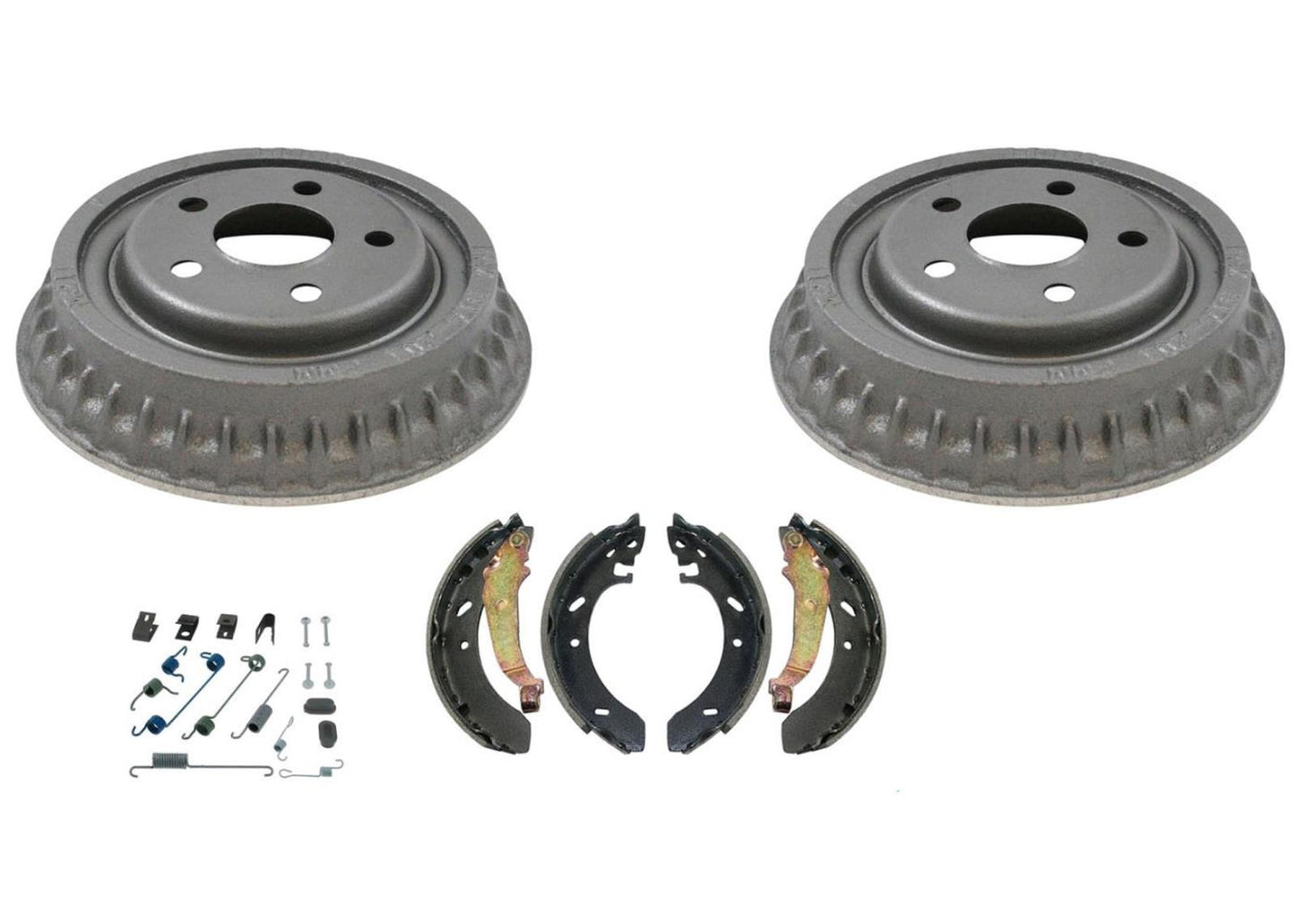 Tambores de freno trasero, zapatas de freno y kit de resorte para Dodge Stratus y Breeze 95-97