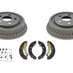 Rear Brake Drums Brake Shoes & Spring Kit Fits 95-97 Dodge Stratus & Breeze