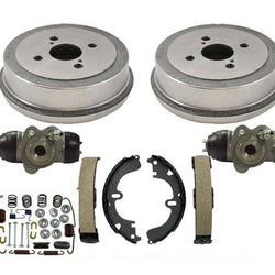 Rear Brake Drums Shoes Spring Kit Wheel Cylinder For Corolla 1994-2002 Non-ABS