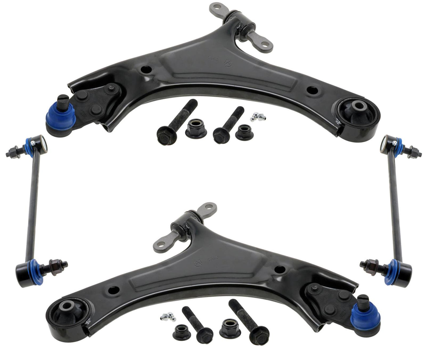 Front Lower Control Arms W/ Ball Joints & Links For Hyundai Santa Fe 2021-2024