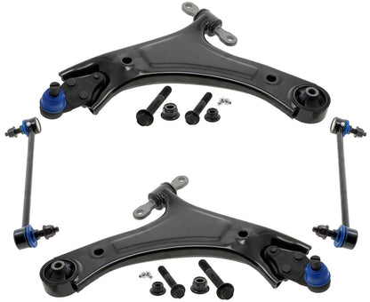 Front Lower Control Arms W/ Ball Joints & Links For Hyundai Santa Fe 2021-2024