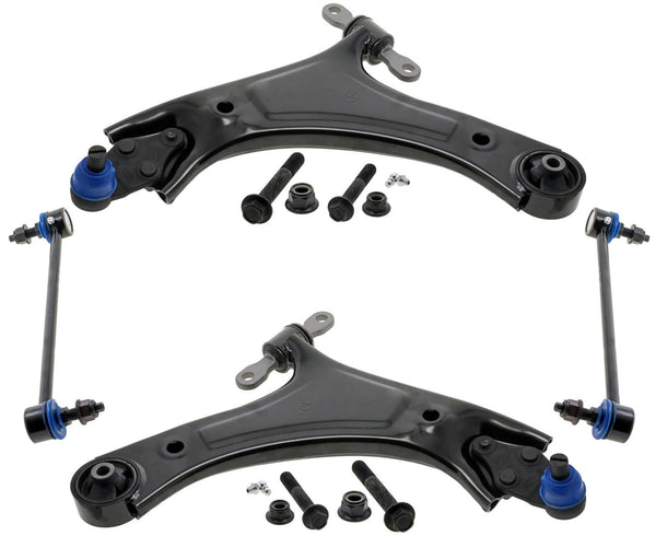 Front Lower Control Arms W/ Ball Joints & Links For Hyundai Santa Fe 2021-2024