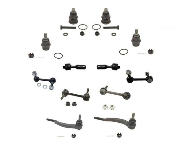 For 2002 - 2003 Envoy Trailblazer Ball Joint Inner Tie Rod Sway Bar links 12 PC