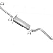 Fits 00-03 Dakota Club Cab 4 Wheel Drive 131 Wheel Base Exhaust Pipe System