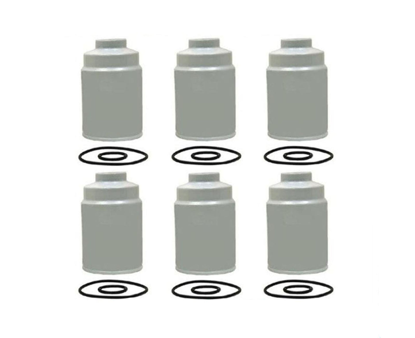 (6) Duramax Diesel Fuel Filters For 2001-2015 Chevrolet GMC 6.6