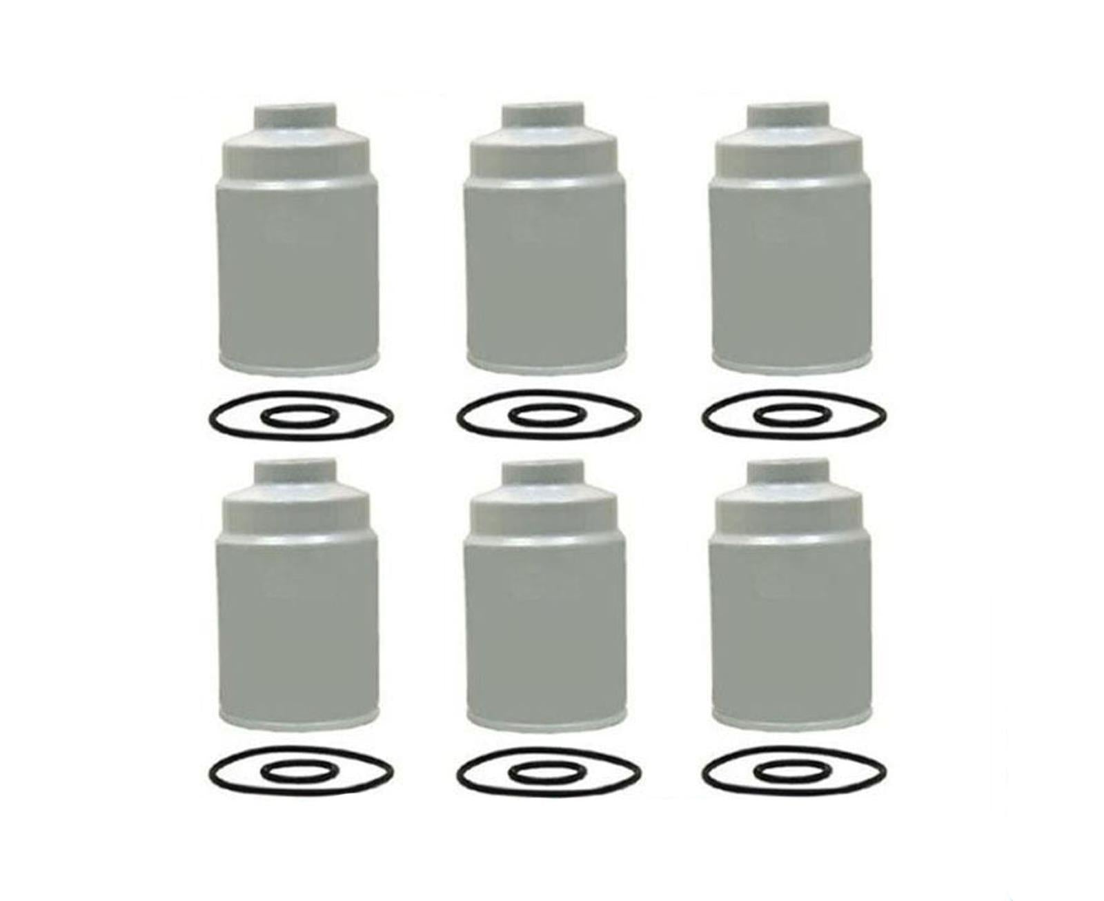 (6) Duramax Diesel Fuel Filters For 2001-2015 Chevrolet GMC 6.6