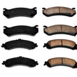 Front & Rear Brake Pads For Chevrolet Tahoe Yukon 2000-2006 4 Wheel Drive