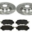 Rear Brake Disc Rotor Rotors Ceramic Brake Pads Set For 13-15 Mazda CX5 CX-5