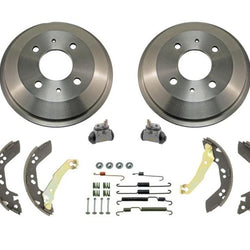 Nuevo Tambores de freno trasero, zapatos, cilindros de rueda, resortes para Hyundai Accent 00-02, 6 piezas