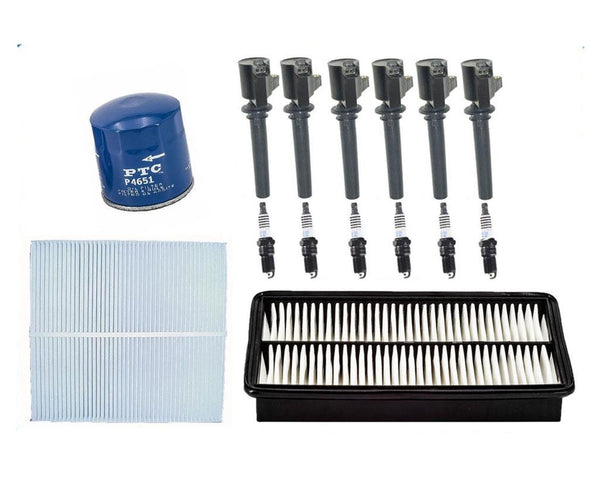 Oil Gas Air Filters Ignition Coils With Plugs for Mazda MPV Van 3.0L 02-06 15pc