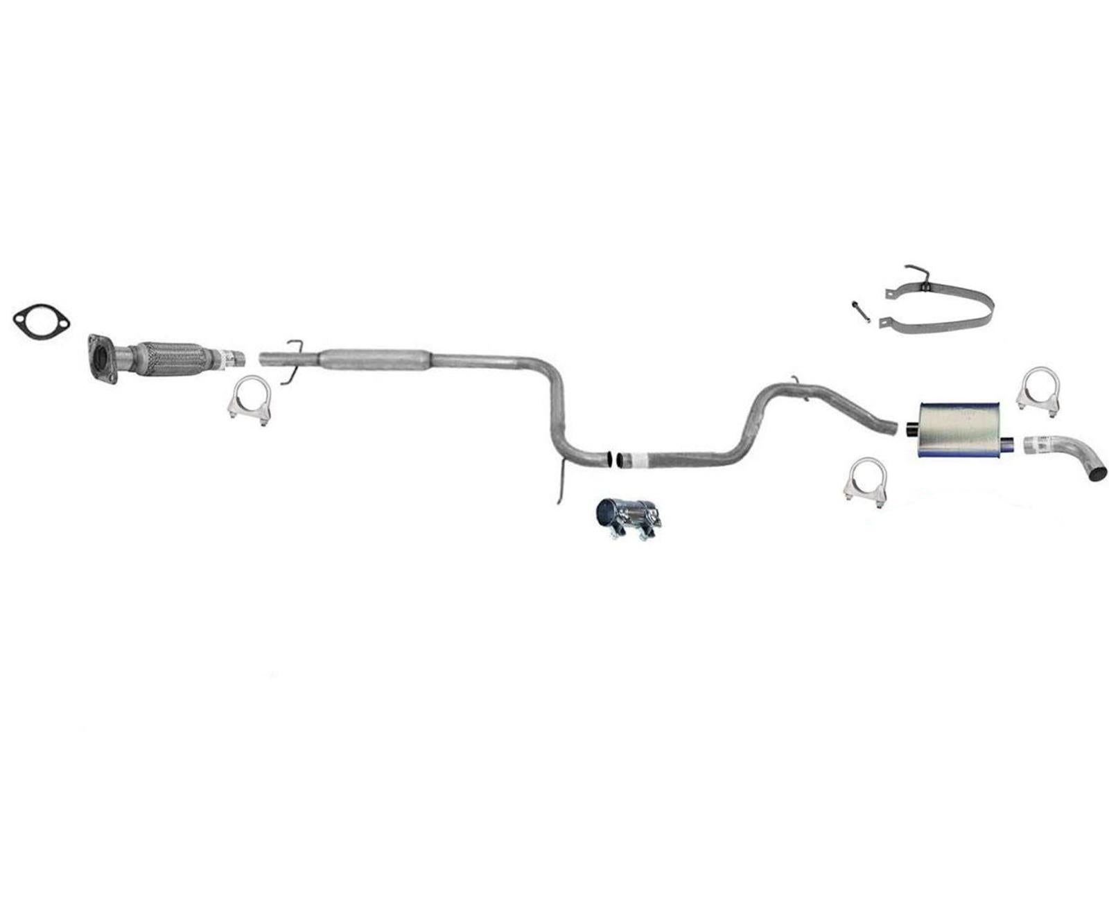 Muffler Exhaust System for Ford Taurus 3.8L 4 Door Sedan 1991-1995 3.8L