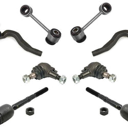For 98-03 Mercedes E320 4 Matic AWD Inn & Out Tie Rods Ball Joints Sway Bar 8pc