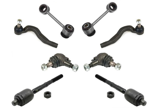 For 98-03 Mercedes E320 4 Matic AWD Inn & Out Tie Rods Ball Joints Sway Bar 8pc
