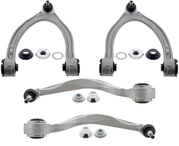 Upper & Lower Control Arms W/ Ball Joints For Mercedes Benz C43 AMG 4Matic 17-20