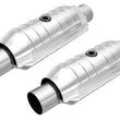 2 New York CARB Approved Weld in Universal Catalytic Converter 2.25" Inch ID