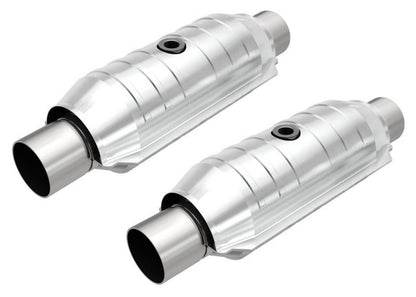 2 New York CARB Approved Weld in Universal Catalytic Converter 2.25" Inch ID