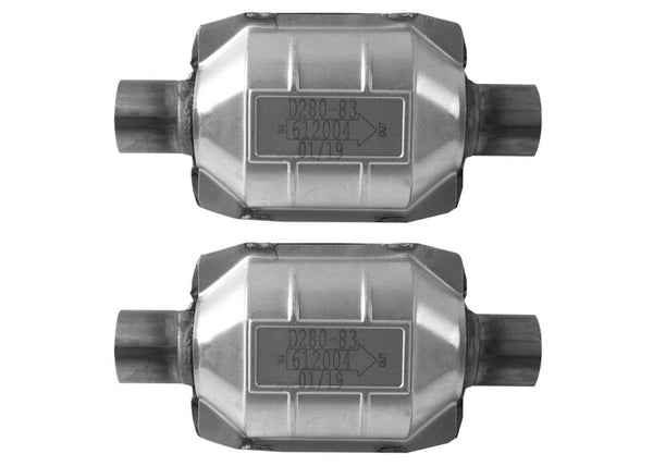 2 New York CARB Approved Weld in Universal Catalytic Converter 2.00" Inch ID