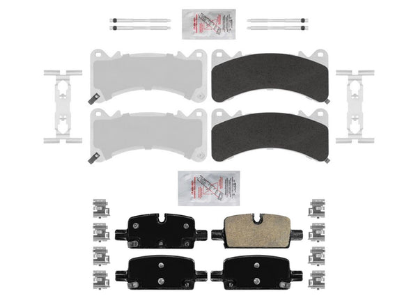 Performance Galvanized HD Disc Brake Pads for GMC Yukon w/ Brem Braking 21-24