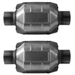 2 New York CARB Approved Weld in Universal Catalytic Converter 2.50" Inch ID