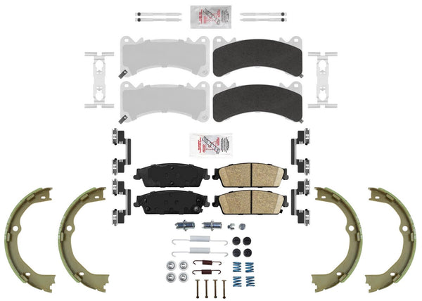 Performance Galvanized HD Disc Brake Pads for GMC Yukon 15-20 w/ Brem Braking