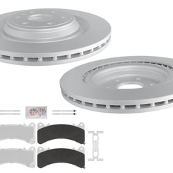 F Heavy Duty 409.56MM Disc Brake Rotors Pads for GMC Yukon w/ Brem Braking 21-24