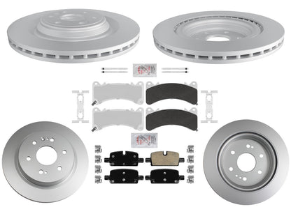 Heavy Duty 409.56MM Disc Brake Rotors Pads for GMC Yukon w/ Brem Braking 21-24
