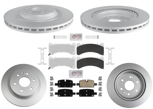 Heavy Duty 409.56MM Disc Brake Rotors Pads for GMC Yukon w/ Brem Braking 21-24
