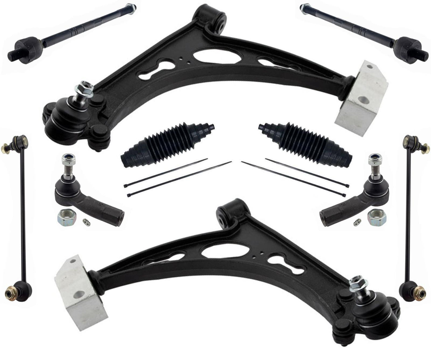 Front Control Arms Tie Rods & Links For Jetta 2006-2014 W Dynamic Headlights