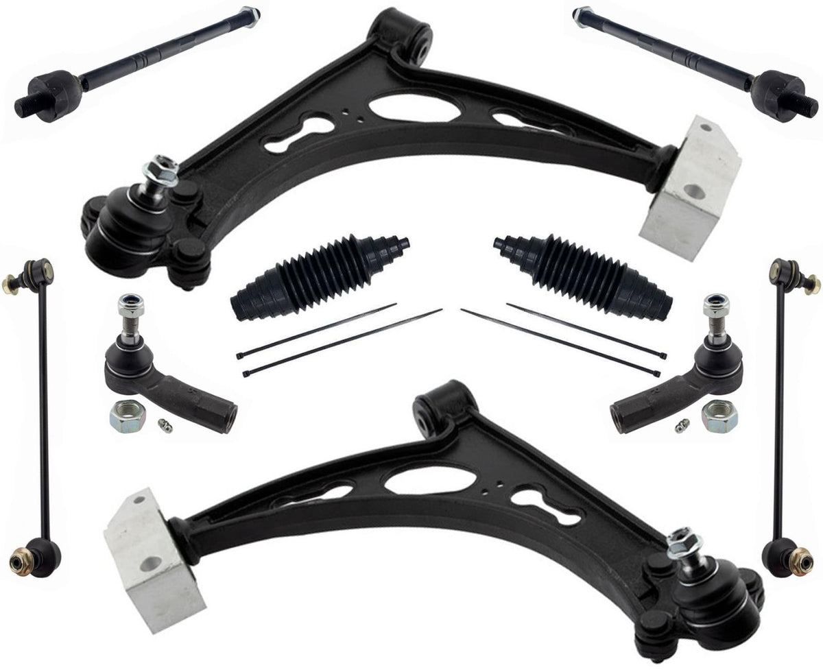 Front Struts Control Arms Tie Rods & Links For Volkswagen GTI 2.0L 2010-2013 - Photo 1