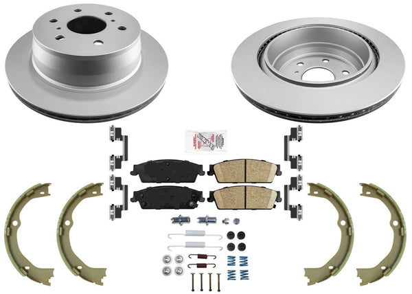 Rear Heavy Duty Disc Brake Rotors Pads for GMC Yukon w/ Brem Braking 15-20