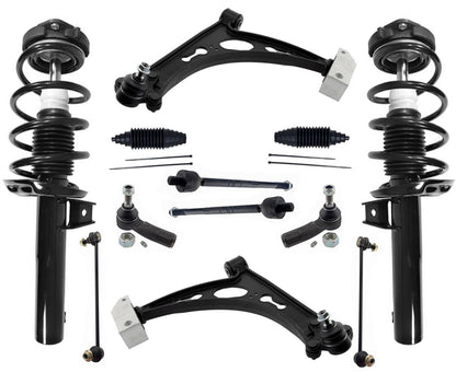 Front Struts Control Arms Tie Rods & Links For Volkswagen GTI 2.0L 2010-2013 - Photo 1
