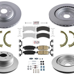 Heavy Duty 410MM Disc Brake Rotors Pads for GMC Yukon 15-20 w/ Brem Braking