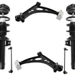 Front Struts Lower Control Arms & Links For Jetta 2006-14 W Dynamic Headlights