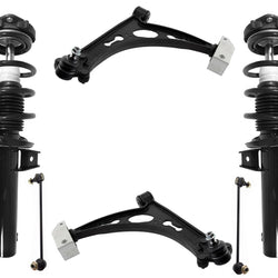 Front Struts Lower Control Arms & Links For Jetta 2006-14 W Dynamic Headlights